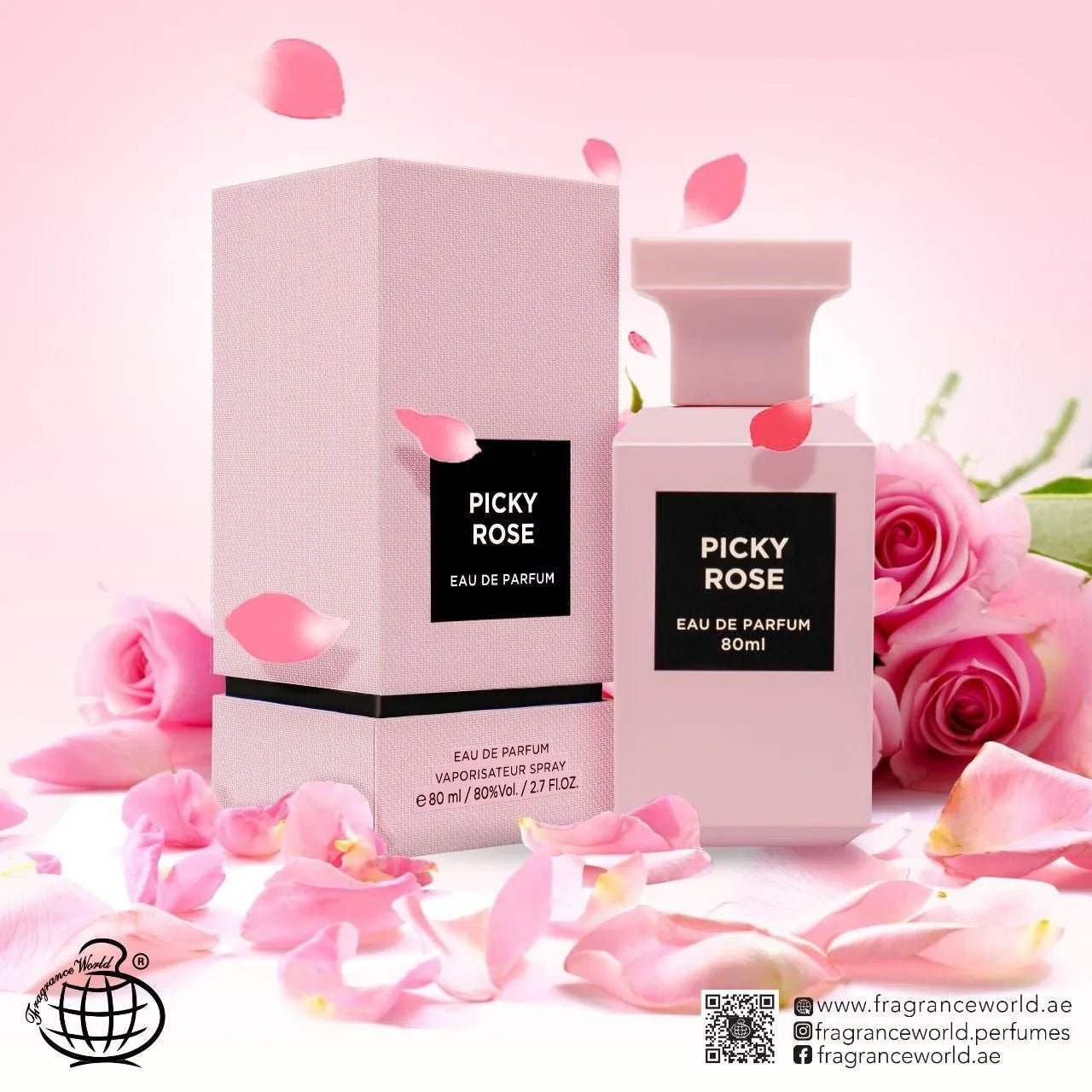 Picky Rose Perfume 80ml EDP by Fragrance World - Tega Scents